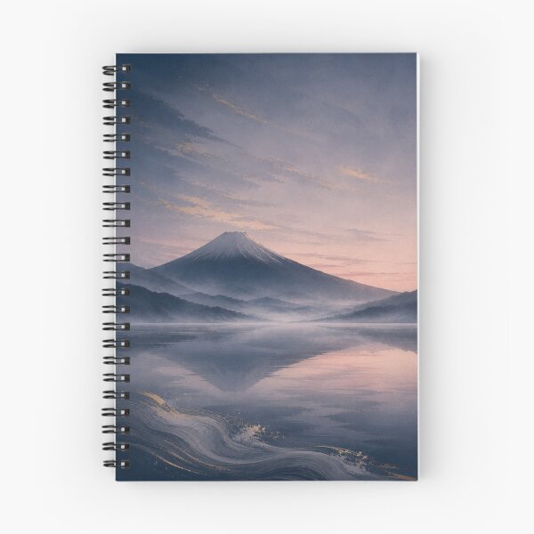 Item preview, Mount Fuji Sunrise Japanese Wall Art | Premium Japandi Landscape Print | Ukiyo-e Inspired Lake Decor designed and sold by YugenWaveShadow.
