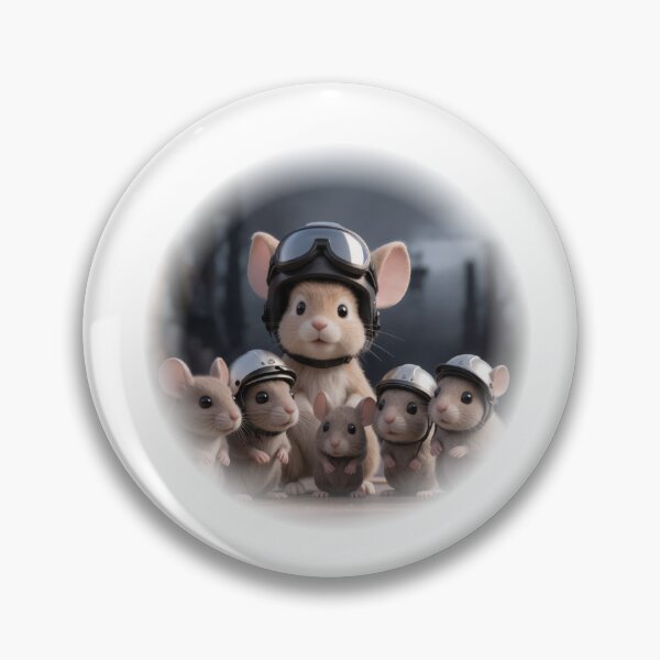 Item preview, The Pit Crew — Cute Helmet Mice designed and sold by The Cosy co..