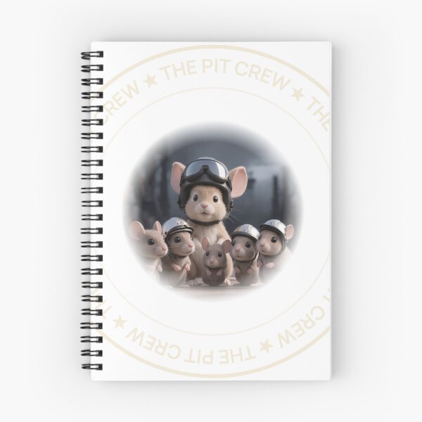 Item preview, The Pit Crew — Cute Helmet Mice designed and sold by The Cosy co..