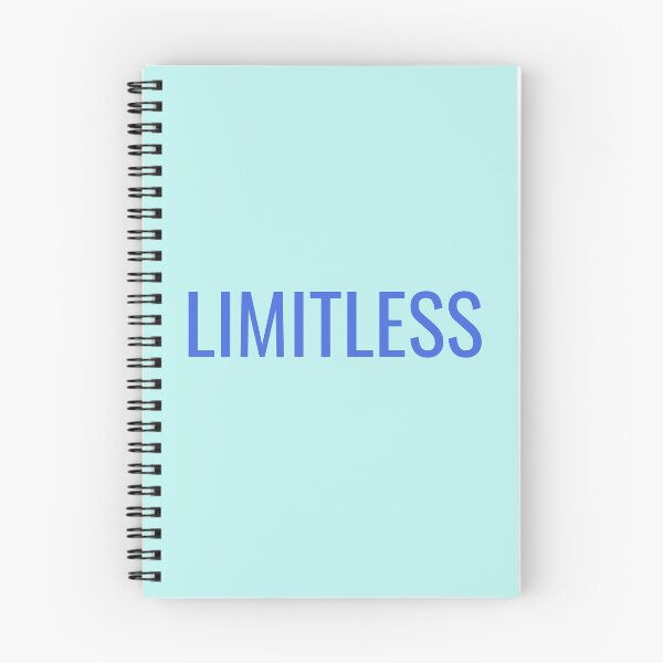 Item preview, LIMITLESS – Minimalist Motivational Typography | Blue Inspirational Quote Design designed and sold by Rush2Buy.