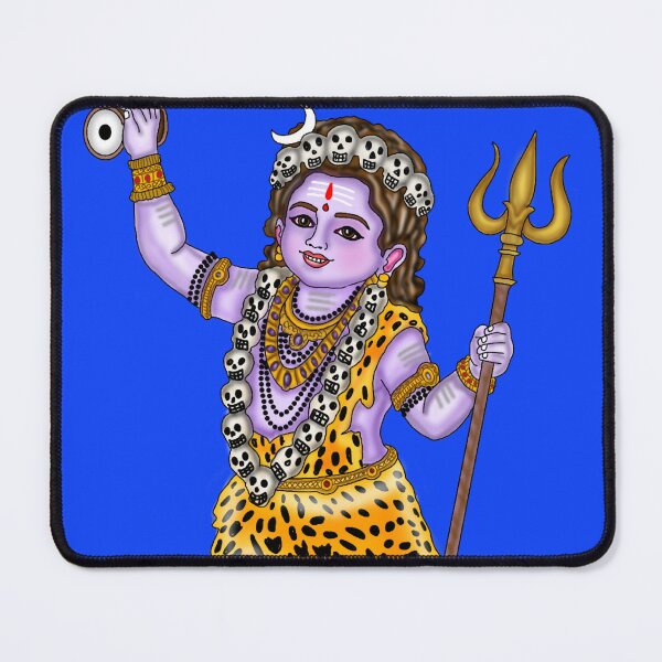 Item preview, Lord Bhairava Artwork | Fierce Hindu Deity Digital Painting Illustration designed and sold by Harshit_Digital_Arts.