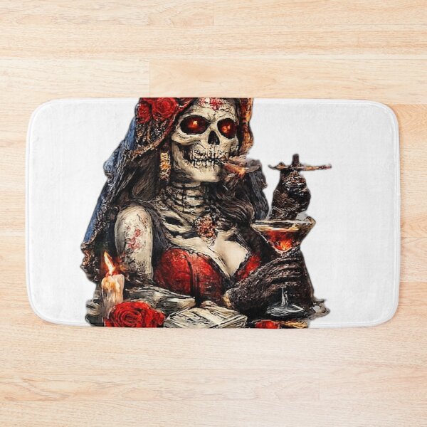 Item preview, Elegant Gothic Lady Skeleton with Rose designed and sold by DailyDoodlesBySumbul.