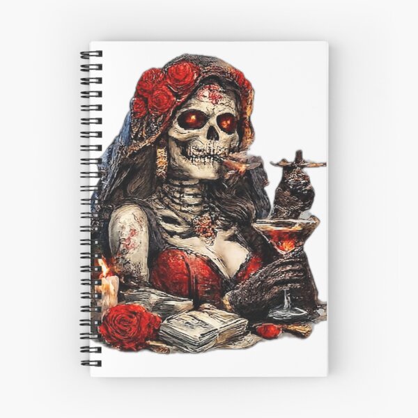 Item preview, Elegant Gothic Lady Skeleton with Rose designed and sold by DailyDoodlesBySumbul.