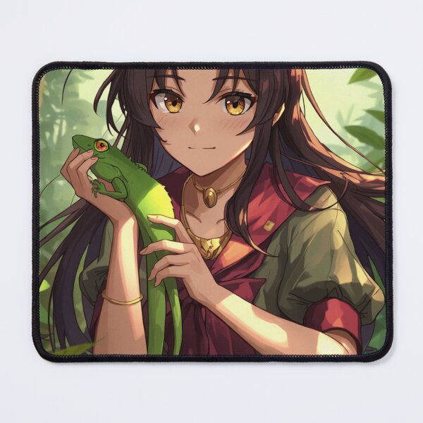 Item preview, Anime girl with a lizard designed and sold by Ricewantstea.