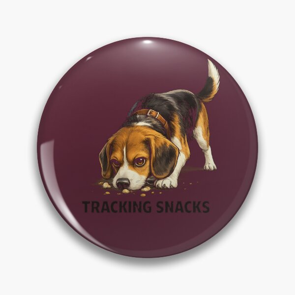 Item preview, Funny Beagle Tracking Snacks | Cute Beagle Dog Lover Gift | Food Loving Puppy Cartoon | Funny Pet Illustration designed and sold by ArtByTripti.