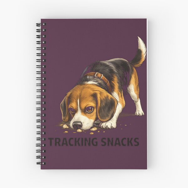 Item preview, Funny Beagle Tracking Snacks | Cute Beagle Dog Lover Gift | Food Loving Puppy Cartoon | Funny Pet Illustration designed and sold by ArtByTripti.