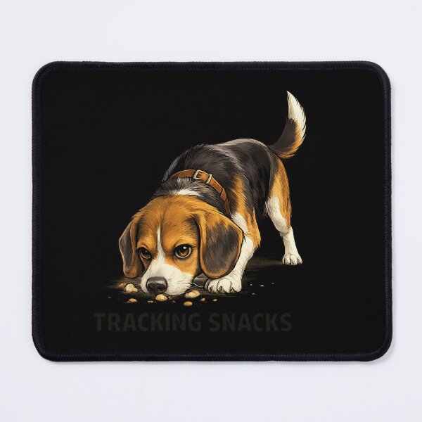 Item preview, Funny Beagle Tracking Snacks | Cute Beagle Dog Lover Gift | Food Loving Puppy Cartoon | Funny Pet Illustration designed and sold by ArtByTripti.