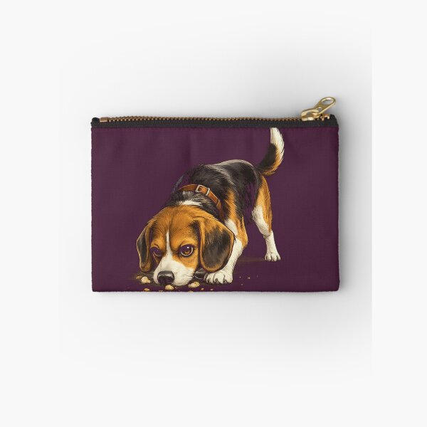 Item preview, Funny Beagle Tracking Snacks | Cute Beagle Dog Lover Gift | Food Loving Puppy Cartoon | Funny Pet Illustration designed and sold by ArtByTripti.