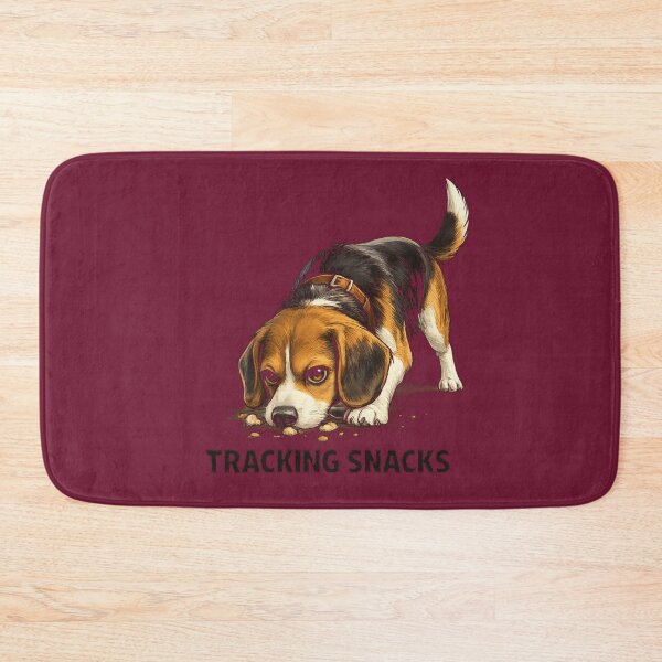 Item preview, Funny Beagle Tracking Snacks | Cute Beagle Dog Lover Gift | Food Loving Puppy Cartoon | Funny Pet Illustration designed and sold by ArtByTripti.