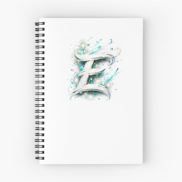 Item preview, Aetherbrush Manga Glyphs The Mystic Silver Letter E designed and sold by BlissBlvdShop.