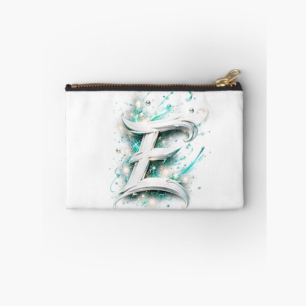Item preview, Aetherbrush Manga Glyphs The Mystic Silver Letter E designed and sold by BlissBlvdShop.