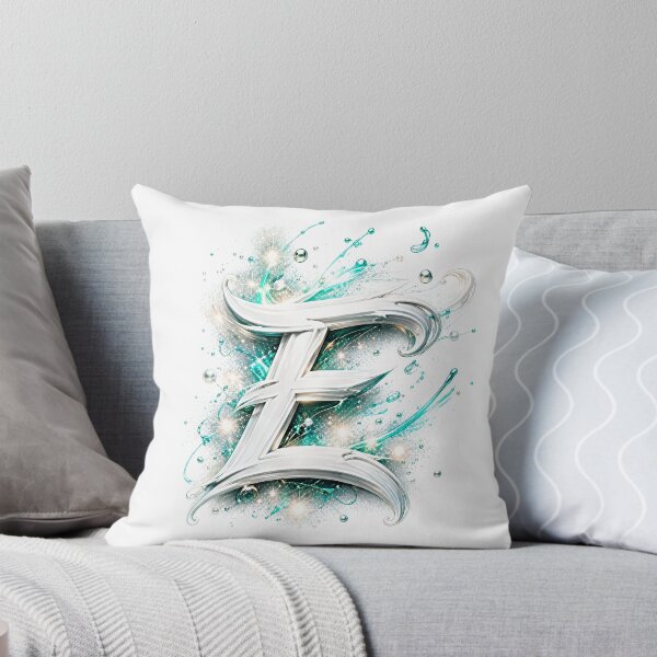 Item preview, Aetherbrush Manga Glyphs The Mystic Silver Letter E designed and sold by BlissBlvdShop.