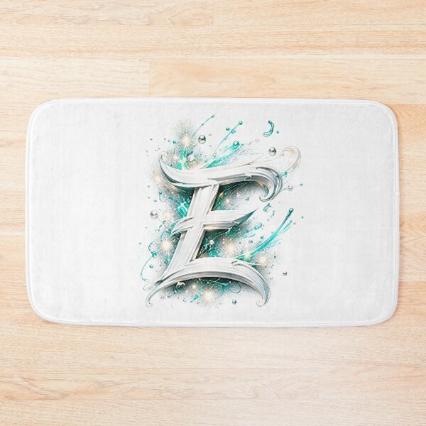 Item preview, Aetherbrush Manga Glyphs The Mystic Silver Letter E designed and sold by BlissBlvdShop.