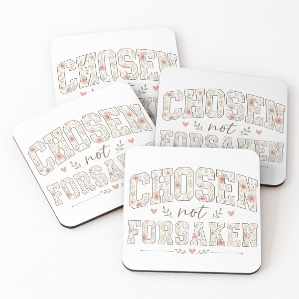 Item preview, Chosen, Not Forsaken – Floral Christian Inspirational designed and sold by SweetTeezPrints.