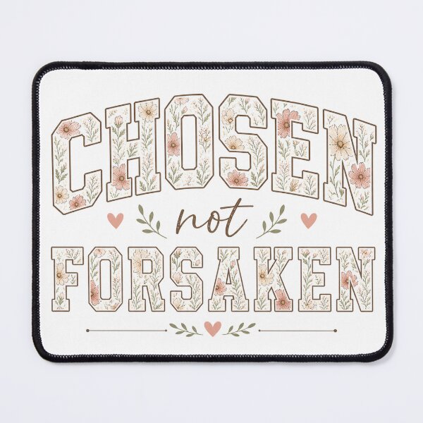 Item preview, Chosen, Not Forsaken – Floral Christian Inspirational designed and sold by SweetTeezPrints.