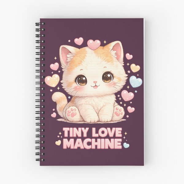 Item preview, Tiny Love Machine Cute Kitten | Kawaii Cat Lover Gift | Adorable Fluffy Cat Cartoon | Sweet Pet Illustration designed and sold by ArtByTripti.