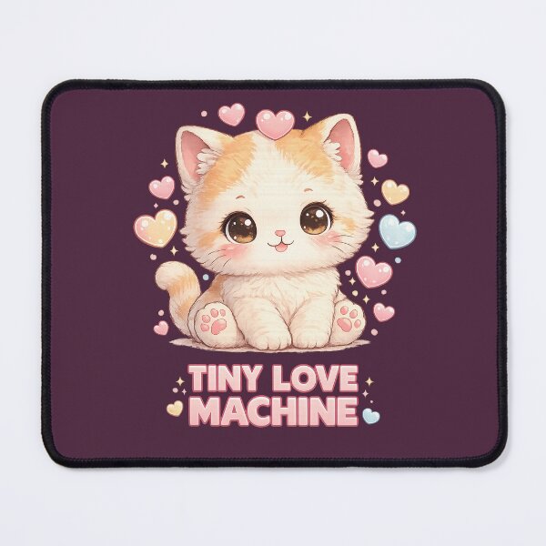 Item preview, Tiny Love Machine Cute Kitten | Kawaii Cat Lover Gift | Adorable Fluffy Cat Cartoon | Sweet Pet Illustration designed and sold by ArtByTripti.