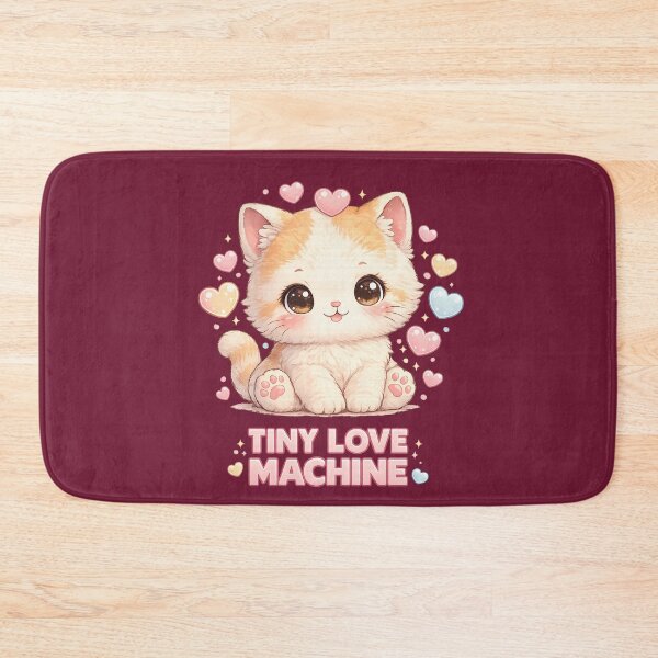 Item preview, Tiny Love Machine Cute Kitten | Kawaii Cat Lover Gift | Adorable Fluffy Cat Cartoon | Sweet Pet Illustration designed and sold by ArtByTripti.