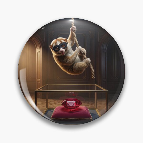 Item preview, Slow Loris Cat Burglar Bogarts Priceless Ruby designed and sold by Tridentulus.