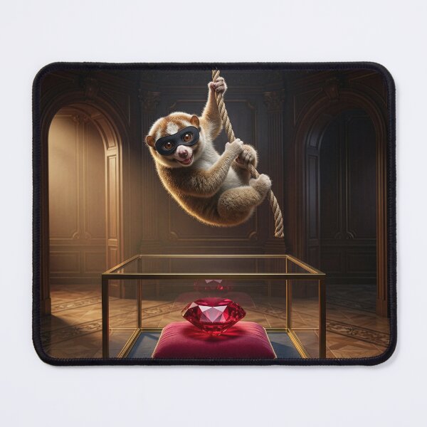 Item preview, Slow Loris Cat Burglar Bogarts Priceless Ruby designed and sold by Tridentulus.