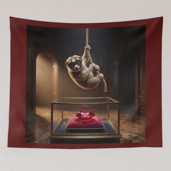 Item preview, Slow Loris Cat Burglar Bogarts Priceless Ruby designed and sold by Tridentulus.