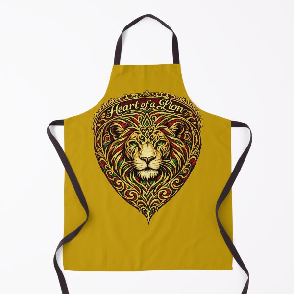 Item preview, Heart of a Lion Lion Heart Rasta Colors Tribal Lion Art | Red Gold Green Heart Design designed and sold by digitalbob60.