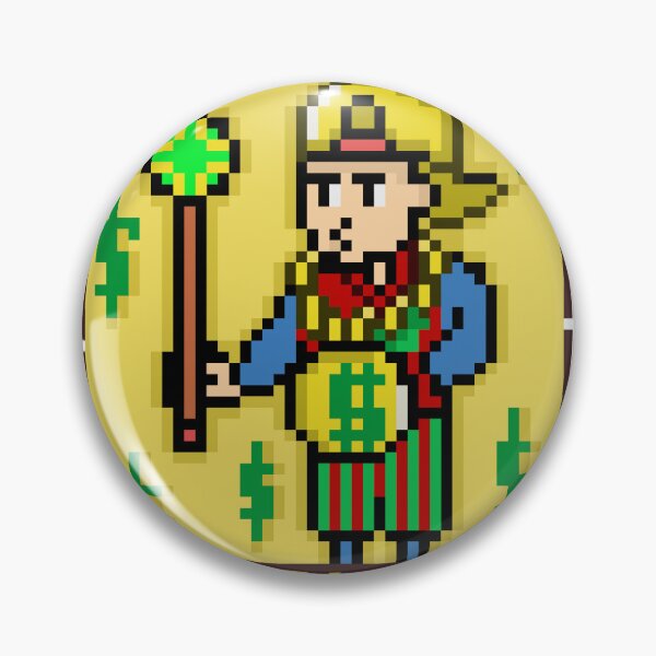 Item preview, The Emperor Tarot Card L'Empereur Marseille Pixel Art designed and sold by RetroRlx.