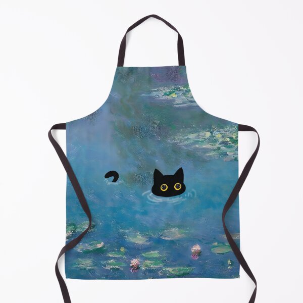 Item preview, Monet Cat in Water Lilies Pond designed and sold by PurrfectHome.