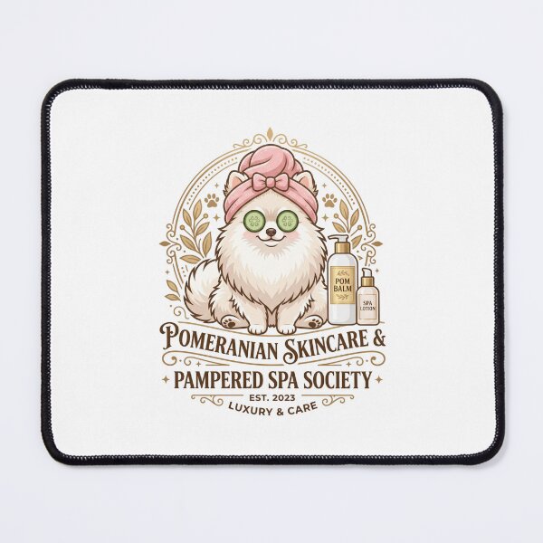 Item preview, Pomeranian Skincare Pampered Spa Society Cucumber Face designed and sold by PictoVibe.