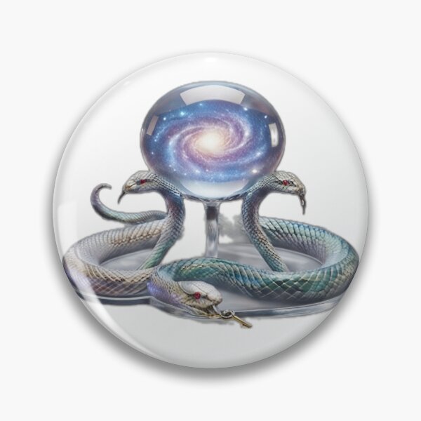 Item preview, Galactic Crystal Ball with Serpent designed and sold by DailyDoodlesBySumbul.