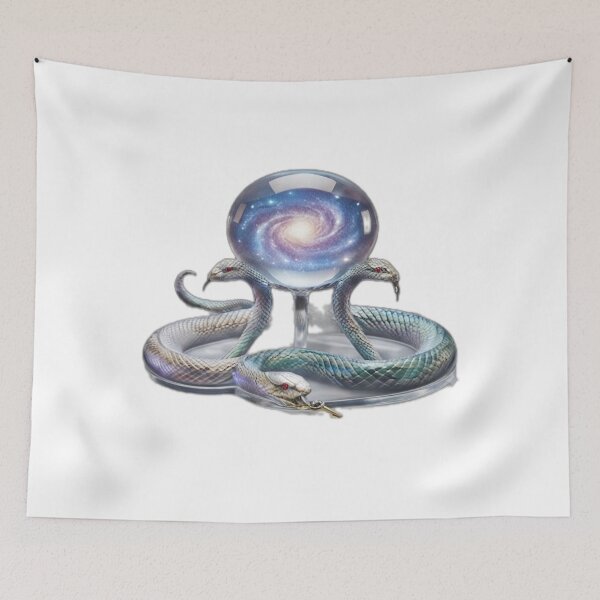 Item preview, Galactic Crystal Ball with Serpent designed and sold by DailyDoodlesBySumbul.