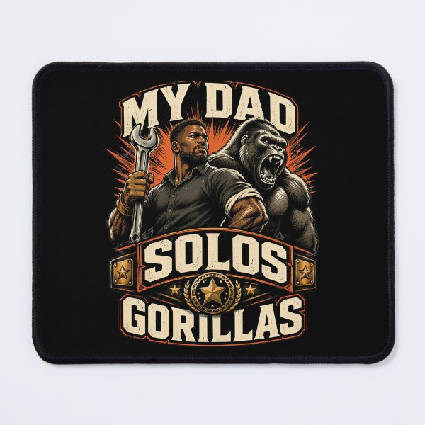 Item preview, My Dad Solos Gorillas Tough Dad Humor designed and sold by Victor Shadehorn.