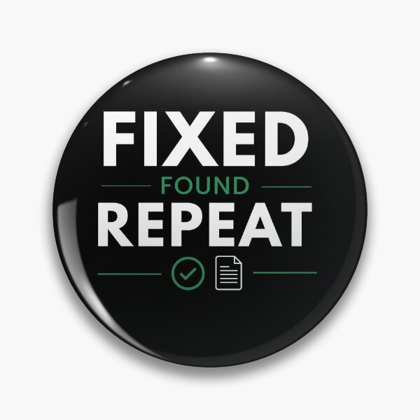 Item preview, Fixed Found Repeat – Funny Accountant & CPA Minimal Typography Design designed and sold by FCA SIR MERCH .