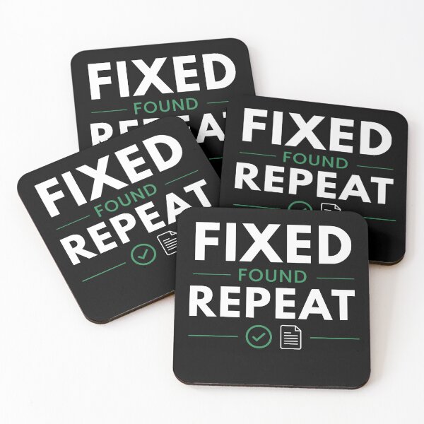 Item preview, Fixed Found Repeat – Funny Accountant & CPA Minimal Typography Design designed and sold by FCA SIR MERCH .
