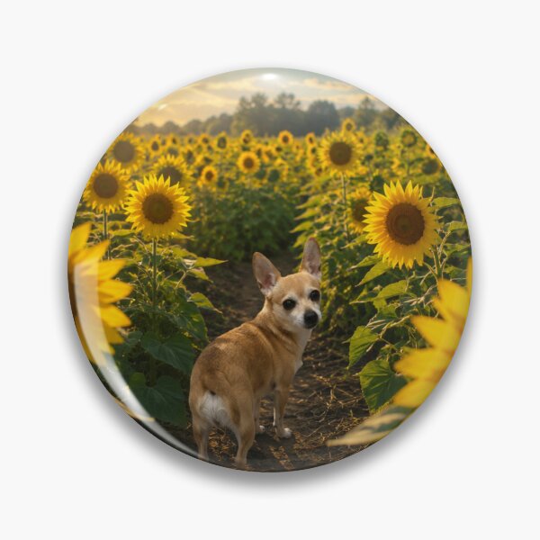 Item preview, Chihuahua in a sunny sunflower field designed and sold by APDQC.