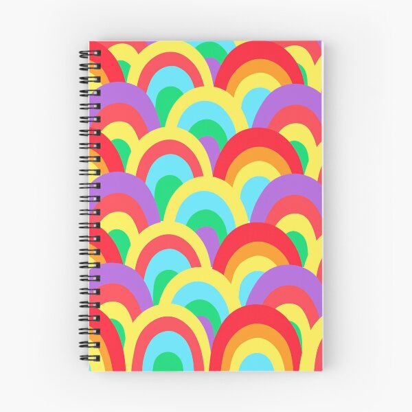 Item preview, Colorful Retro Rainbow Pattern | Groovy 70s Seamless Rainbow Design | Bright Boho Aesthetic designed and sold by RJACreative.