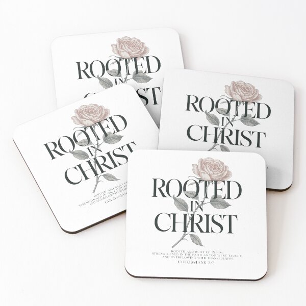 Item preview, Rooted in Christ – Colossians 2:7 Christian Floral designed and sold by SweetTeezPrints.