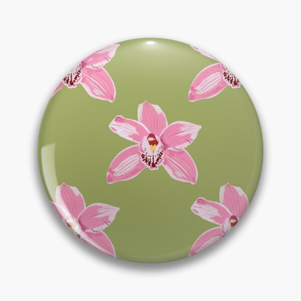 Item preview, Pink Orchids Illustrated Pattern designed and sold by paigealayna.