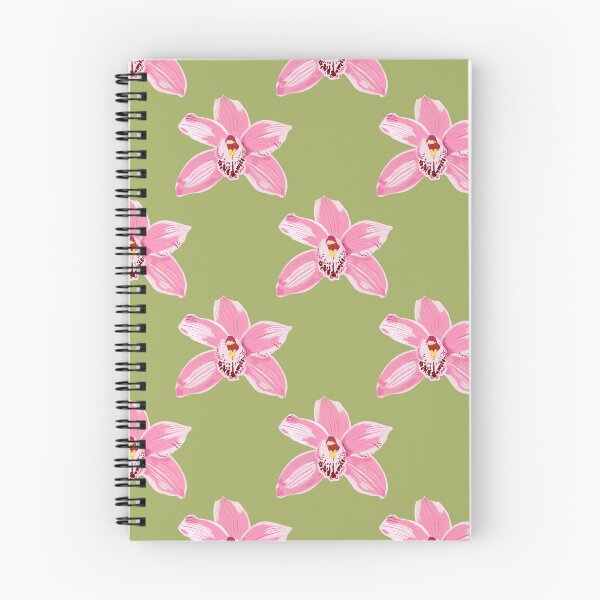 Item preview, Pink Orchids Illustrated Pattern designed and sold by paigealayna.