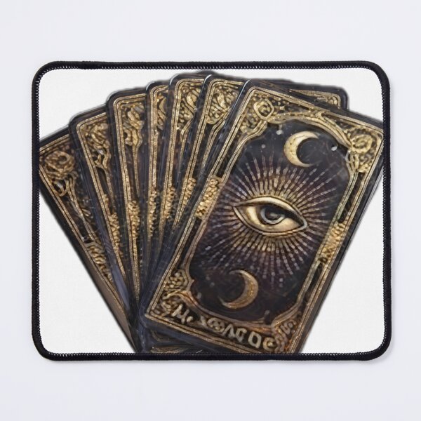 Item preview, Mystical Tarot Cards with All-Seeing Eye designed and sold by DailyDoodlesBySumbul.