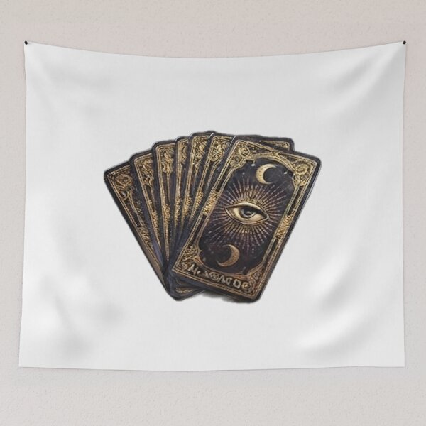 Item preview, Mystical Tarot Cards with All-Seeing Eye designed and sold by DailyDoodlesBySumbul.