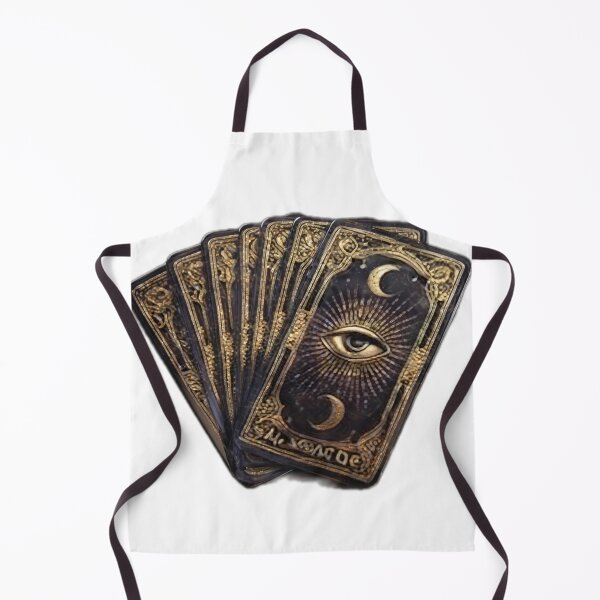 Aperçu de l'œuvre Mystical Tarot Cards with All-Seeing Eye créée et vendue par DailyDoodlesBySumbul.