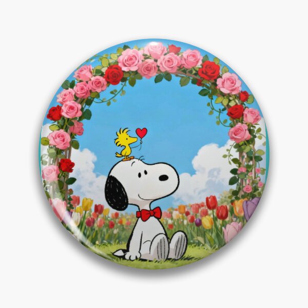 Item preview, Snoopy tulips Arch Garden Valentine Art designed and sold by Innova_Creations.