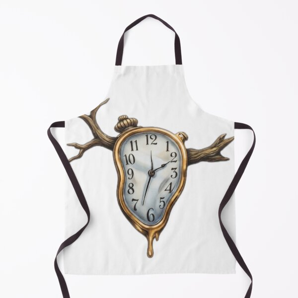 Item preview, Surreal Melting Clock with Antlers" designed and sold by DailyDoodlesBySumbul.
