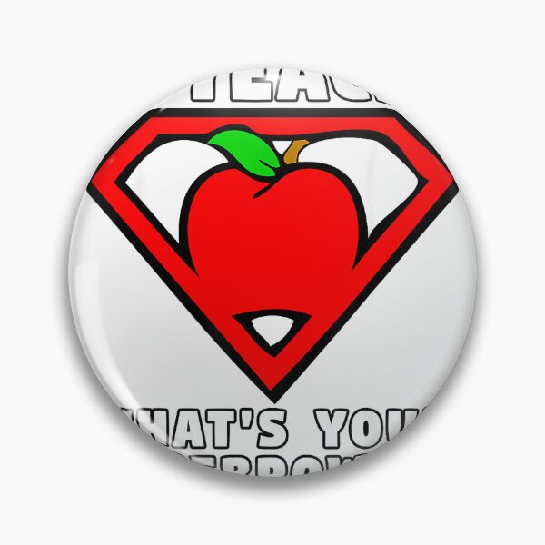 Item preview, I Teach What's Your Superpower Superhero Teacher Apple Shirt T-Shirt designed and sold by ljat14.
