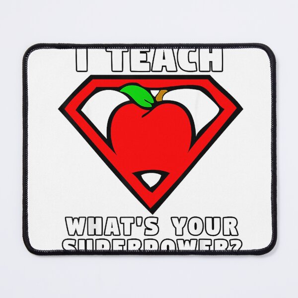 Item preview, I Teach What's Your Superpower Superhero Teacher Apple Shirt T-Shirt designed and sold by ljat14.