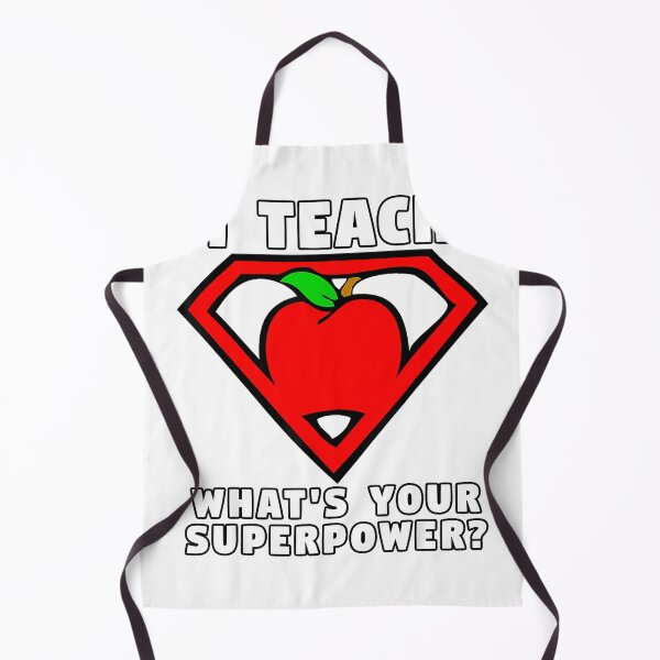 Item preview, I Teach What's Your Superpower Superhero Teacher Apple Shirt T-Shirt designed and sold by ljat14.