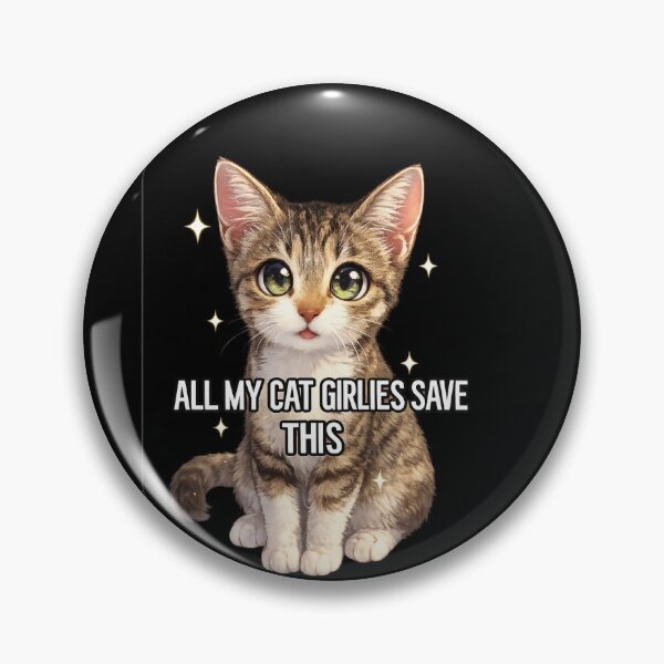 Item preview, All My Cat Girlies Save This Funny Cat Lover Gift | Kawaii Kitty designed and sold by flowerpower999.