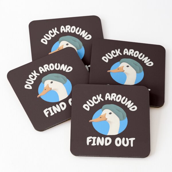 Item preview, DUCK AROUND FIND OUT | EVERYDAY SARCASM SERIES — WATERFOWL EDITION designed and sold by WitLounge.