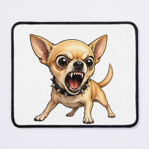 Item preview, Funny Chihuahua Tiny But Dangerous | Angry Small Dog Gift | Cute Chihuahua Lover Cartoon | Funny Pet Design designed and sold by ArtByTripti.